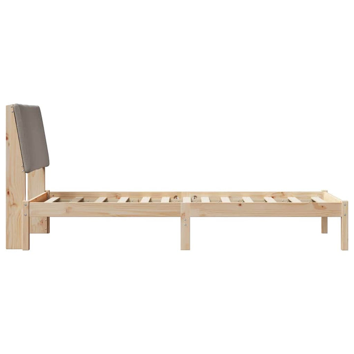 Sengestel Brun og taupe 100 x 200 cm Massivt fyrretræ