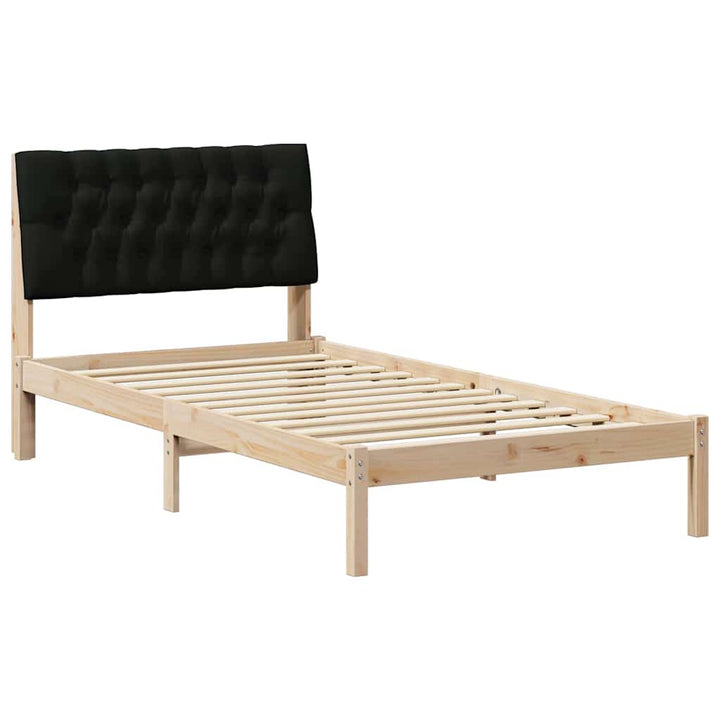 Sengestel med Polstret Hovedgavl Brun 100 x 200 cm