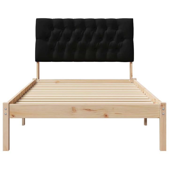 Sengestel med Polstret Hovedgavl Brun 100 x 200 cm