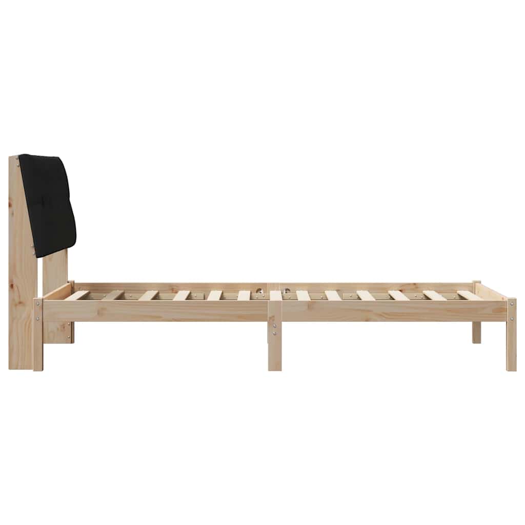 Sengestel med Polstret Hovedgavl Brun 100 x 200 cm