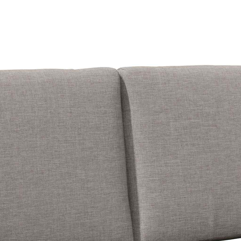 Polstret sengegavl Gråbrun 180 cm Massiv fyrretræ