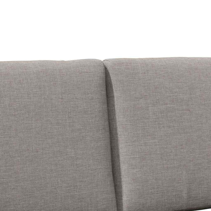 Polstret sengegavl Gråbrun 180 cm Massiv fyrretræ