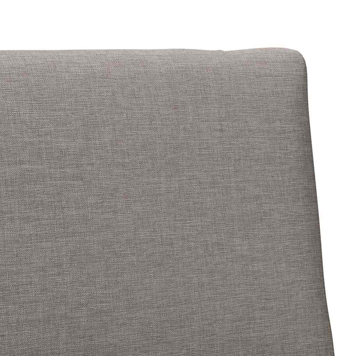 Polstret sengegavl Gråbrun 90 cm Massiv fyrretræ