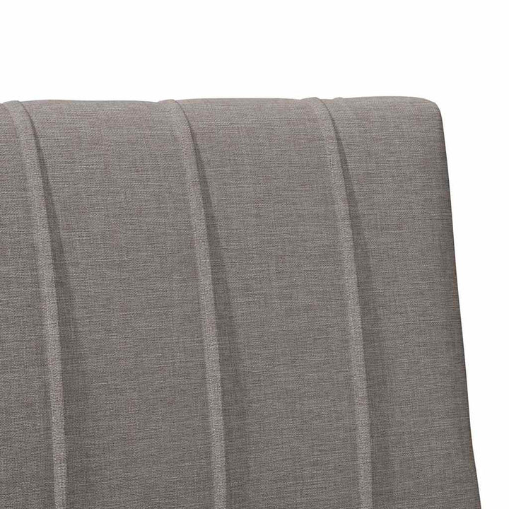 Polstret sengegavl Gråbrun 90 cm Massiv fyrretræ