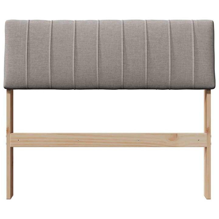 Polstret sengegavl Gråbrun 90 cm Massiv fyrretræ