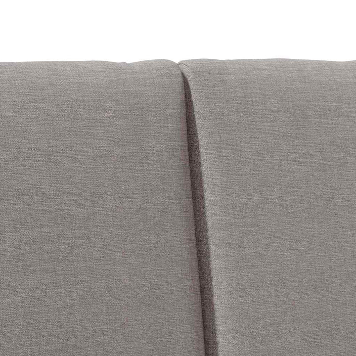 Polstret sengegavl Gråbrun 150 cm Massiv fyrretræ