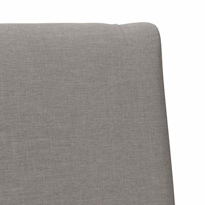 Polstret sengegavl Gråbrun 90 cm Massiv fyrretræ