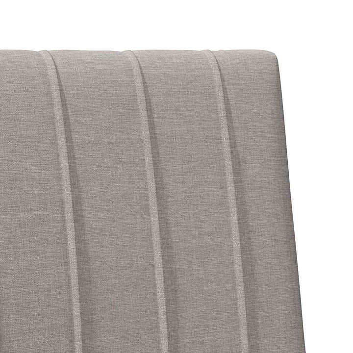 Polstret sengegavl Gråbrun 80 cm Massiv fyrretræ