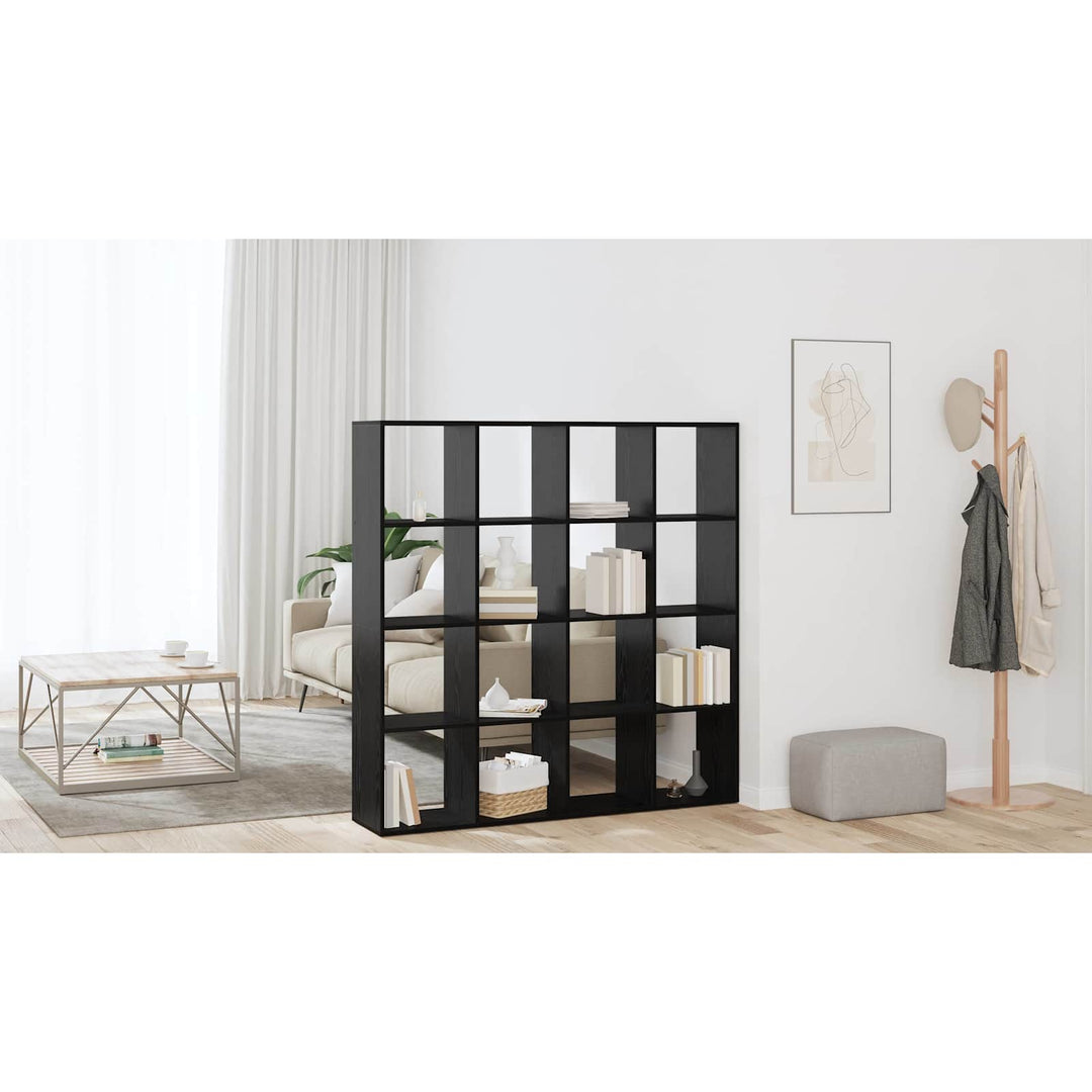 Bogskab Sort eg 137,5 x 29 x 137,5 cm Konstrueret træ