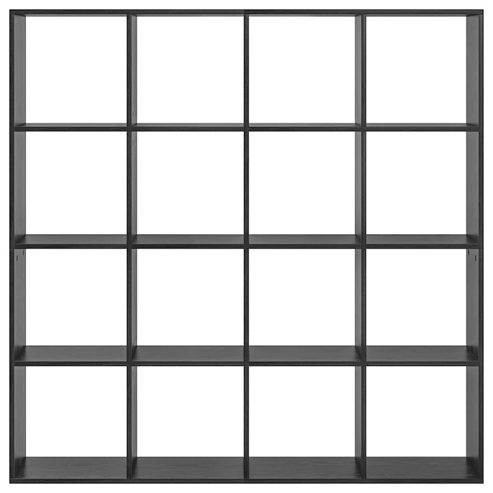 Bogskab Sort eg 137,5 x 29 x 137,5 cm Konstrueret træ