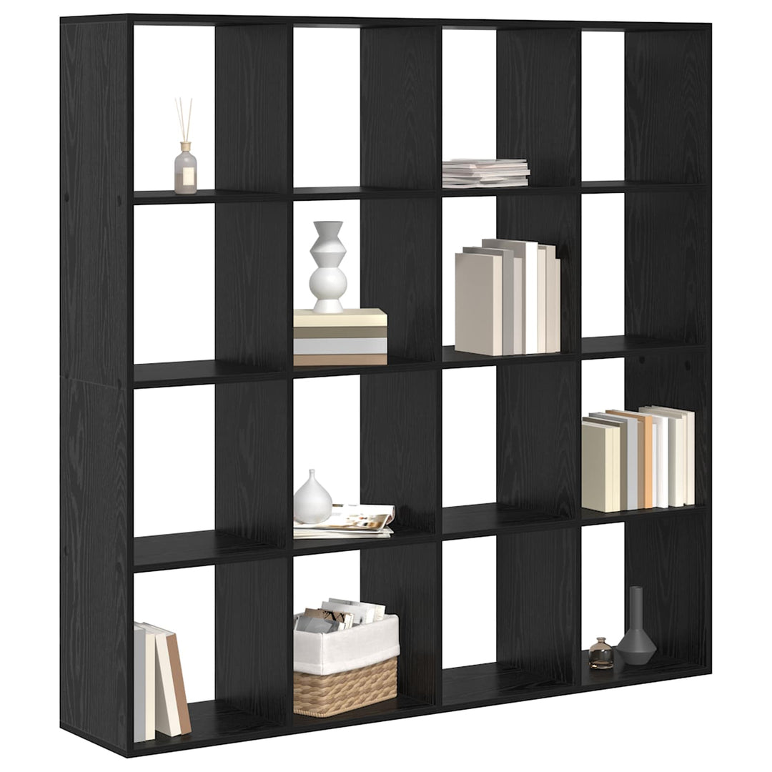 Bogskab Sort eg 137,5 x 29 x 137,5 cm Konstrueret træ