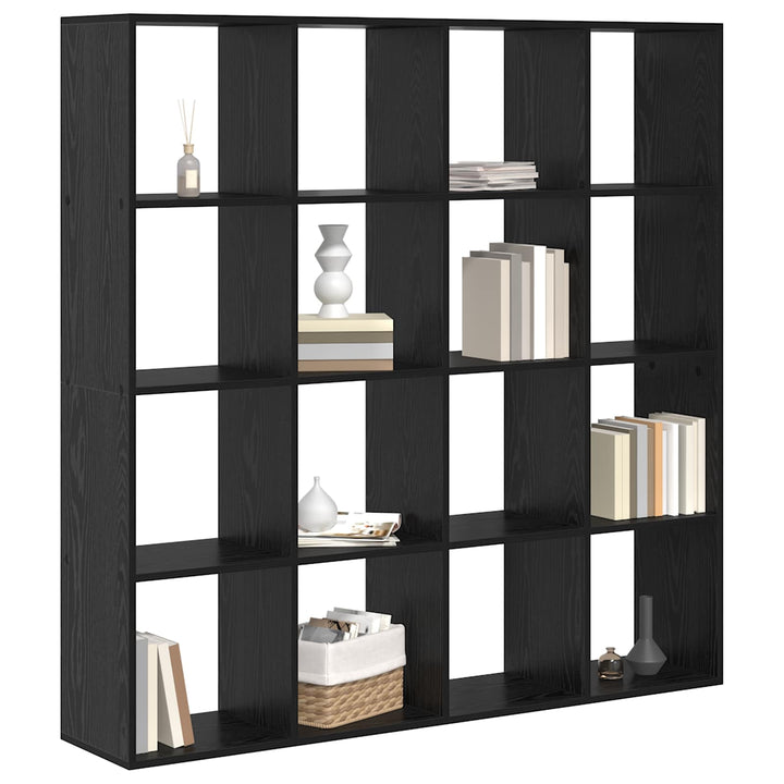 Bogskab Sort eg 137,5 x 29 x 137,5 cm Konstrueret træ