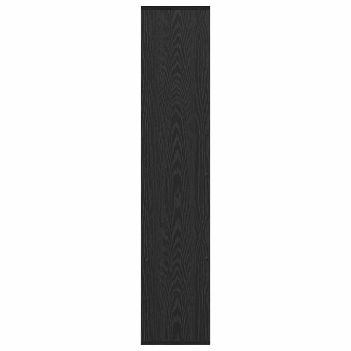 Bogskab 12 niveauer 132 x 29 x 141,5 cm Konstrueret træ Sort eg