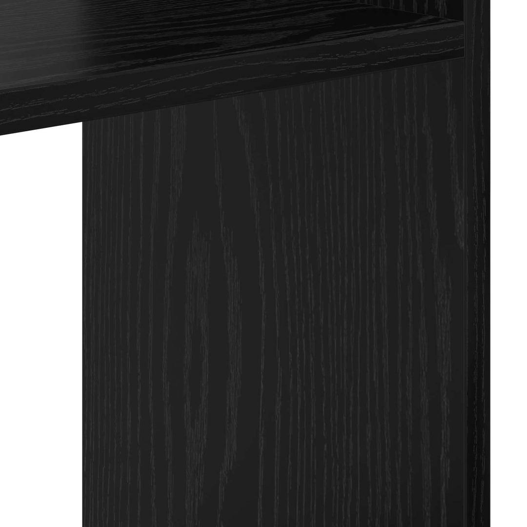 Bogskab 9 niveauer 92 x 29 x 188 cm Konstrueret træ Sort eg