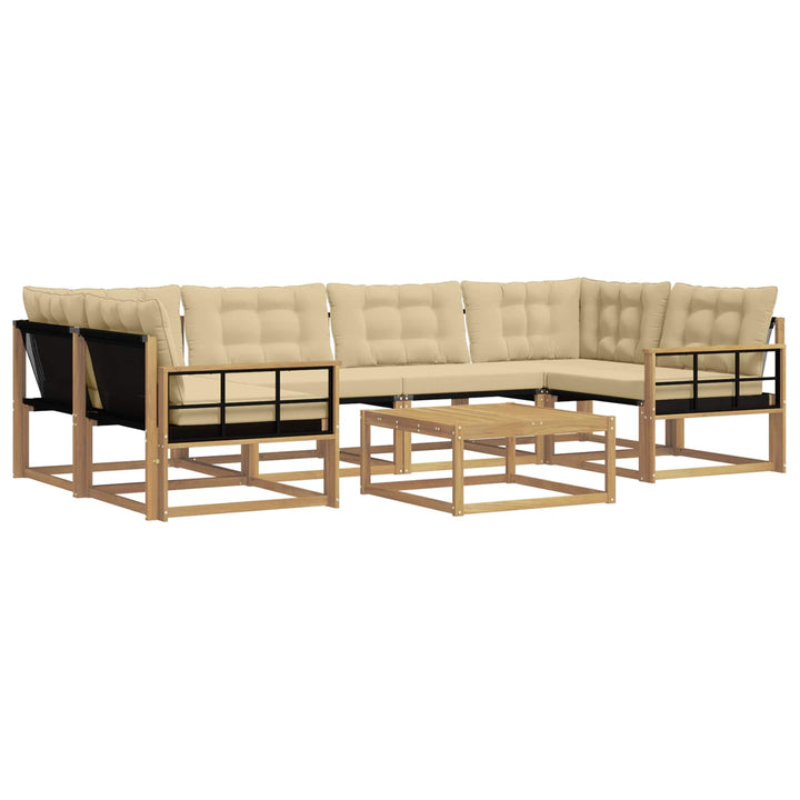 Udendørs sofagruppe 7 stk. Hvid og Beige
