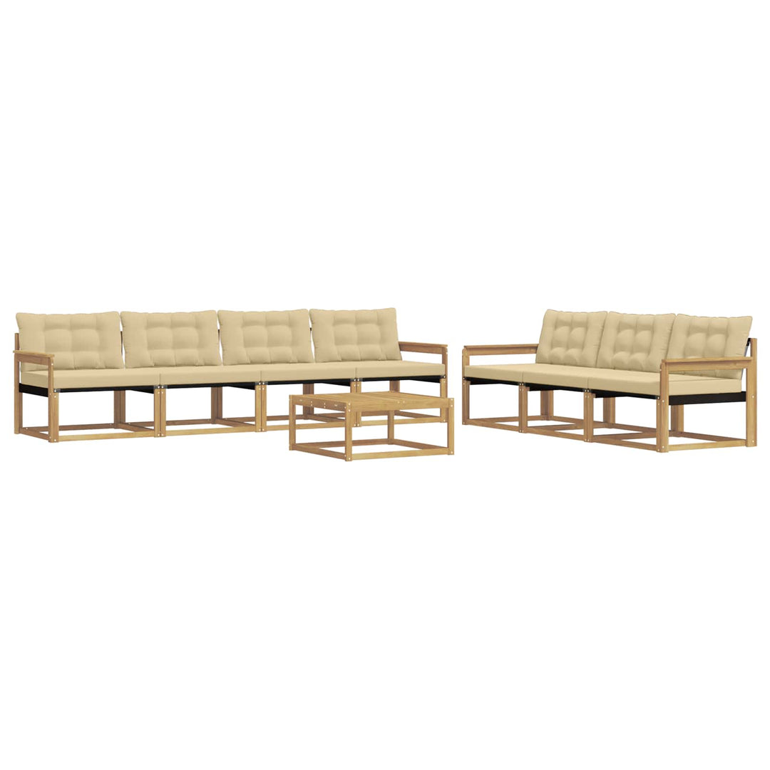 Udendørs sofagruppe 8 stk. Hvid og Beige