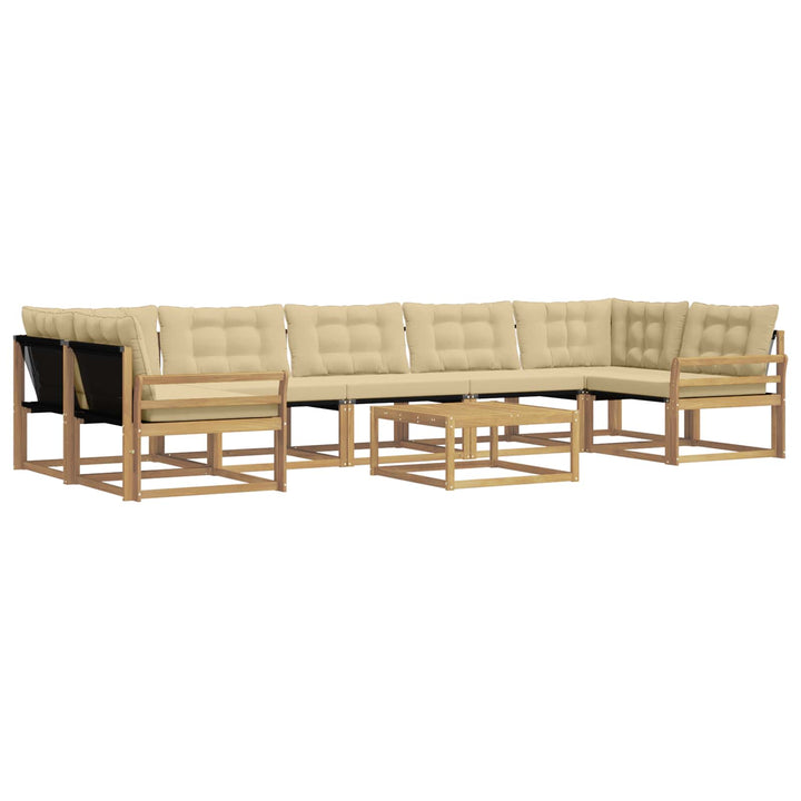 Udendørs sofagruppe 8 stk. Hvid og Beige