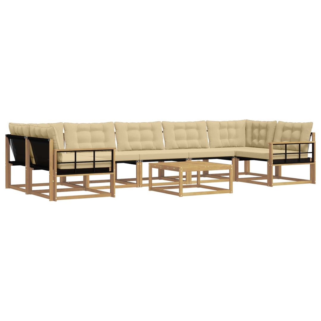 Udendørs sofagruppe 8 stk. Hvid og Beige