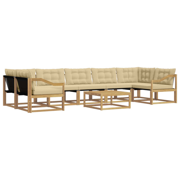 Udendørs sofagruppe 8 stk. Hvid og Beige