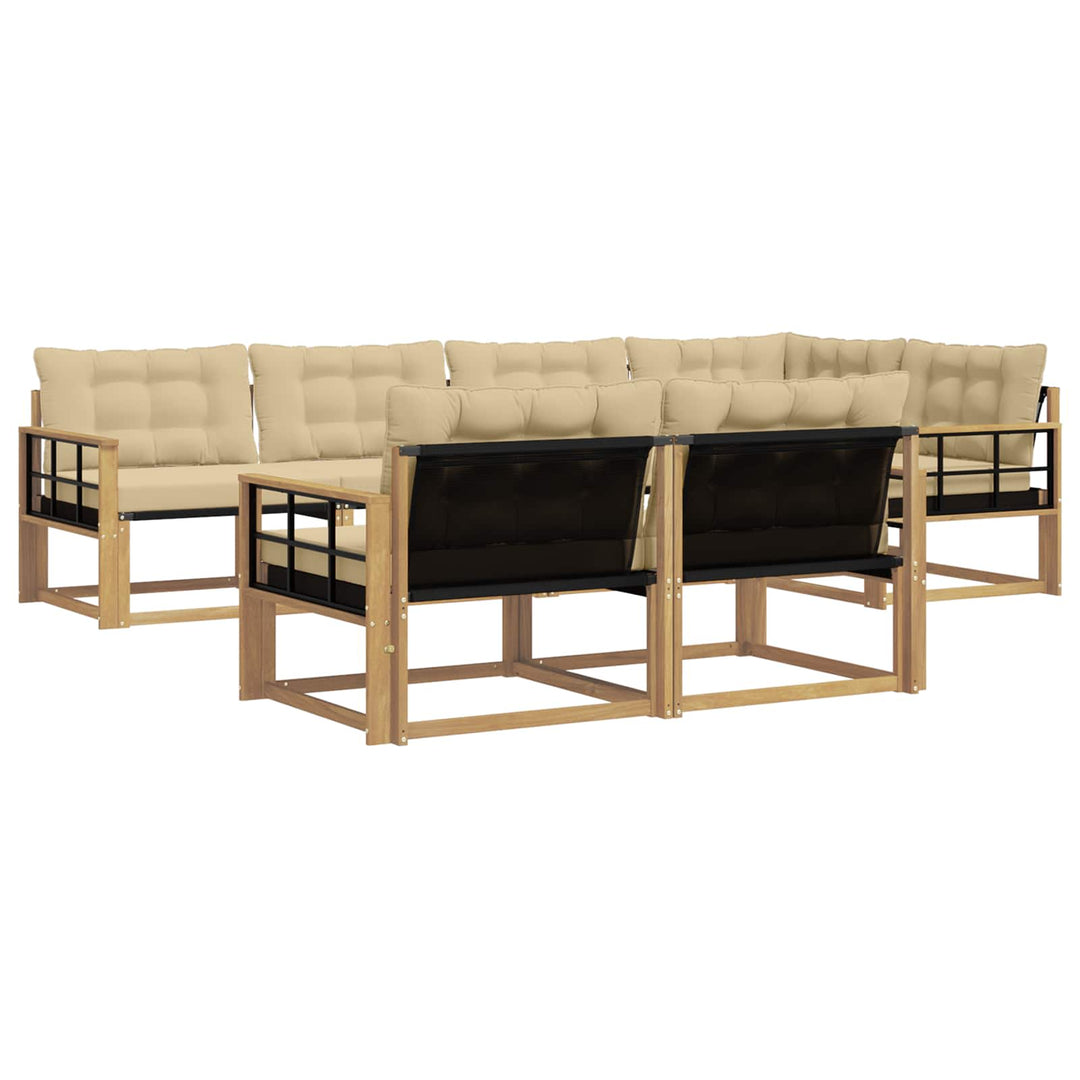 Udendørs sofagruppe 7 stk. Hvid og Beige