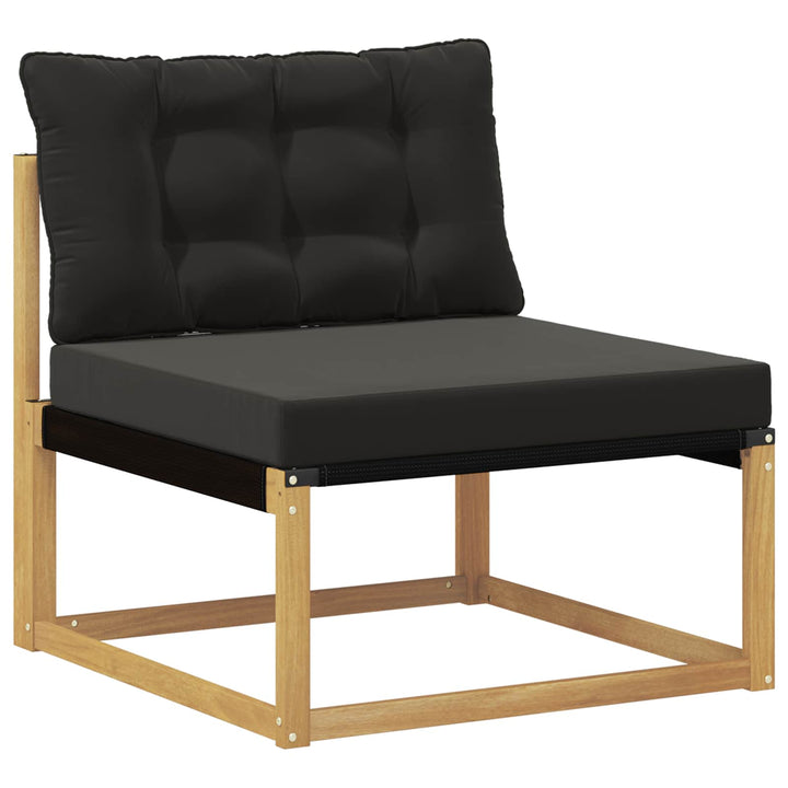 Udendørs sofagruppe 8 stk. Hvid og sort