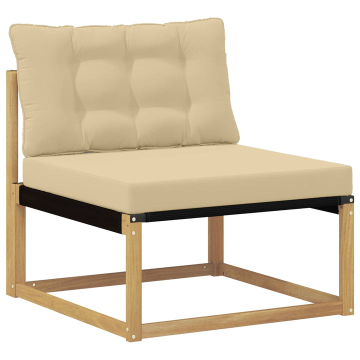 Udendørs sofagruppe 9 stk. Hvid og Beige
