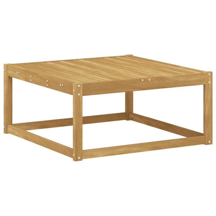 Udendørs sofagruppe 7 stk. Hvid og Beige Massivt Akacietræ