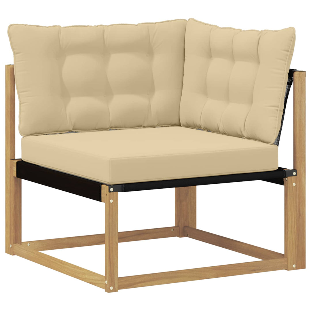 Udendørs sofagruppe 6 stk. Hvid og Beige