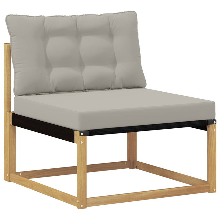 Udendørs sofagruppe 7 stk. Hvid og lysegrå