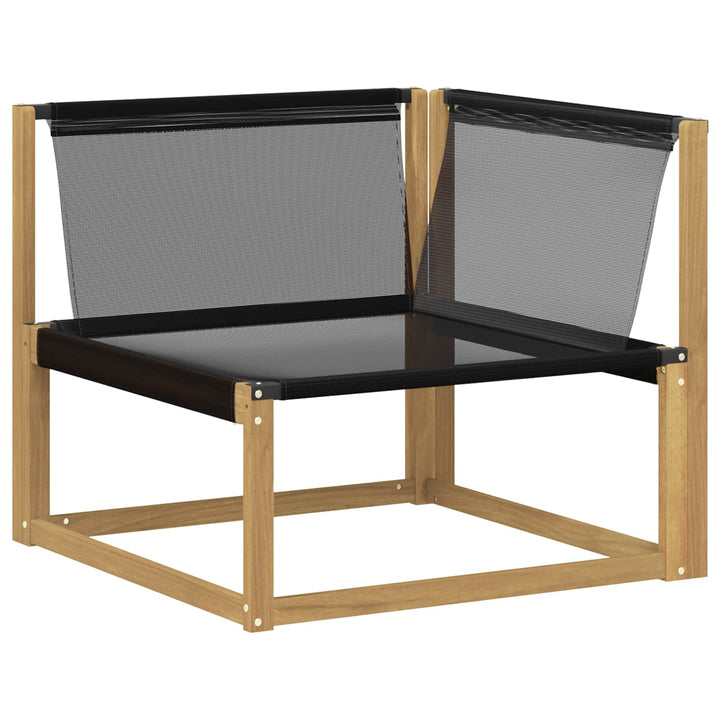 Udendørs sofagruppe 9 stk. Hvid og sort