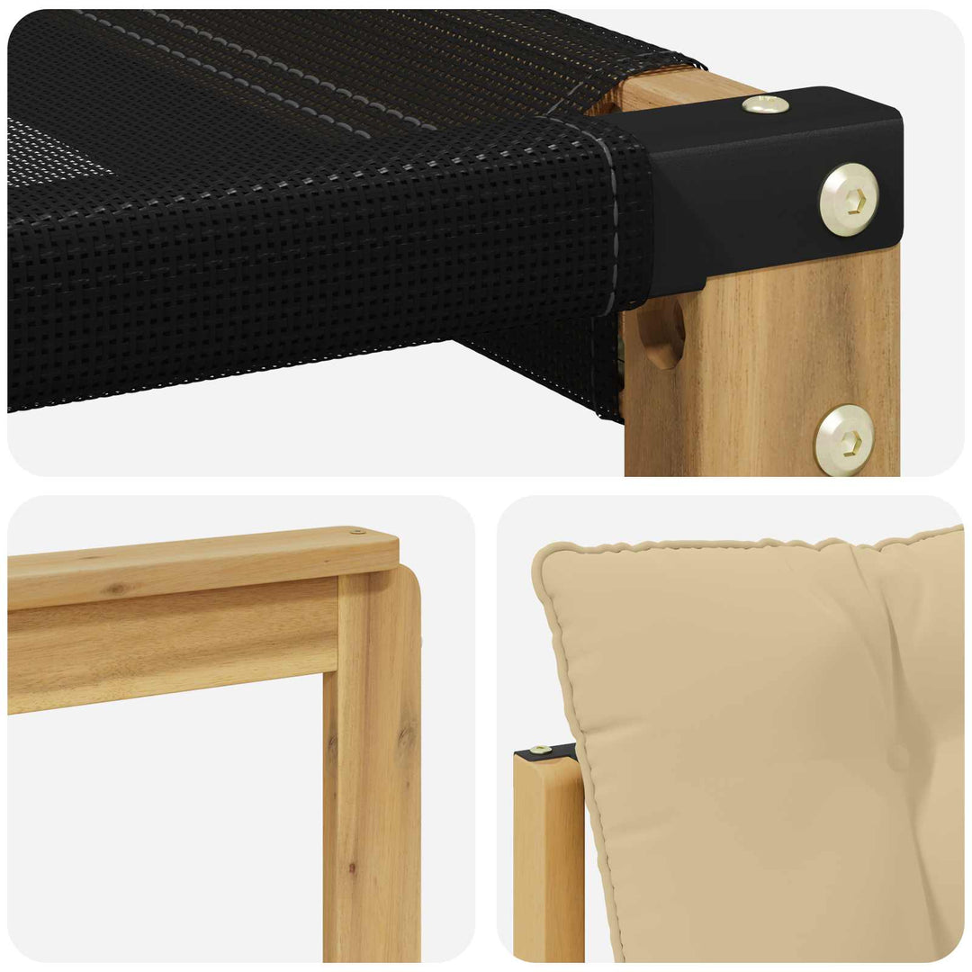 Udendørs sofagruppe 3 stk. Hvid og Beige