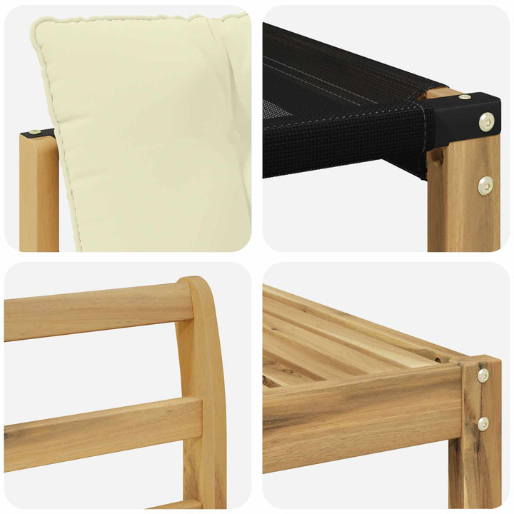 Udendørs sofagruppe 7 stk. Hvid og cremefarvet