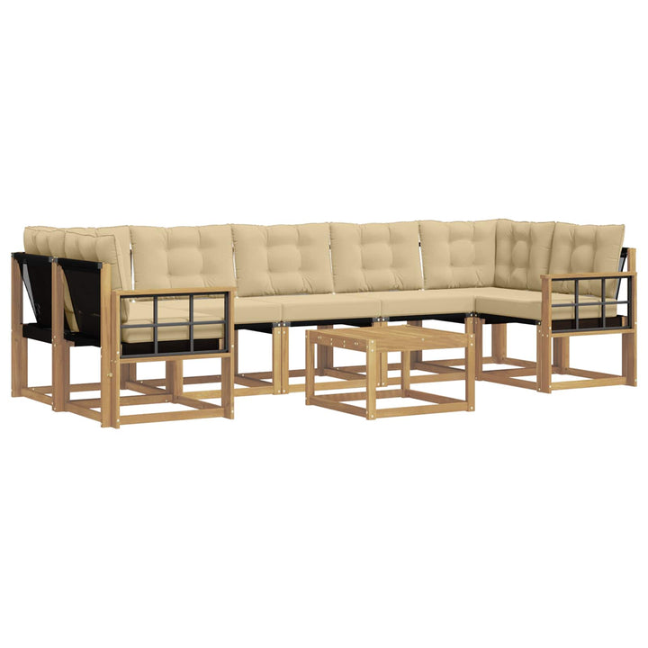 Udendørs sofagruppe 8 stk. Hvid og Beige