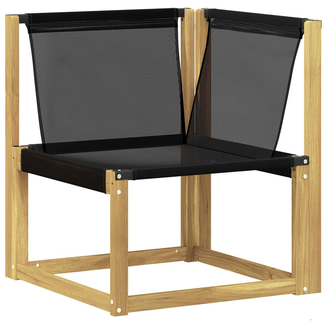 Udendørs sofagruppe 7 stk. Hvid og sort