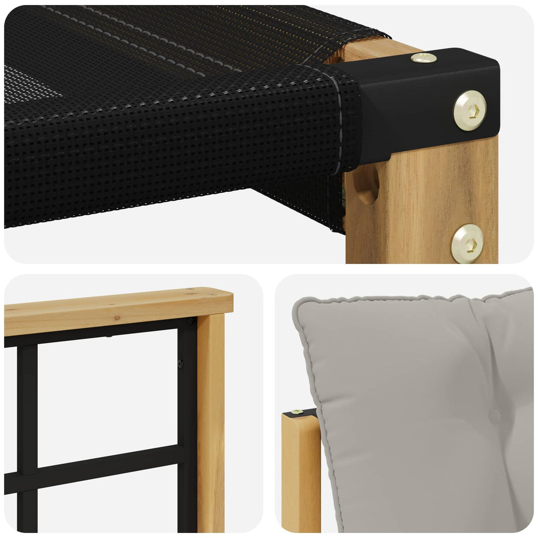 Udendørs sofagruppe 7 stk. Hvid og lysegrå