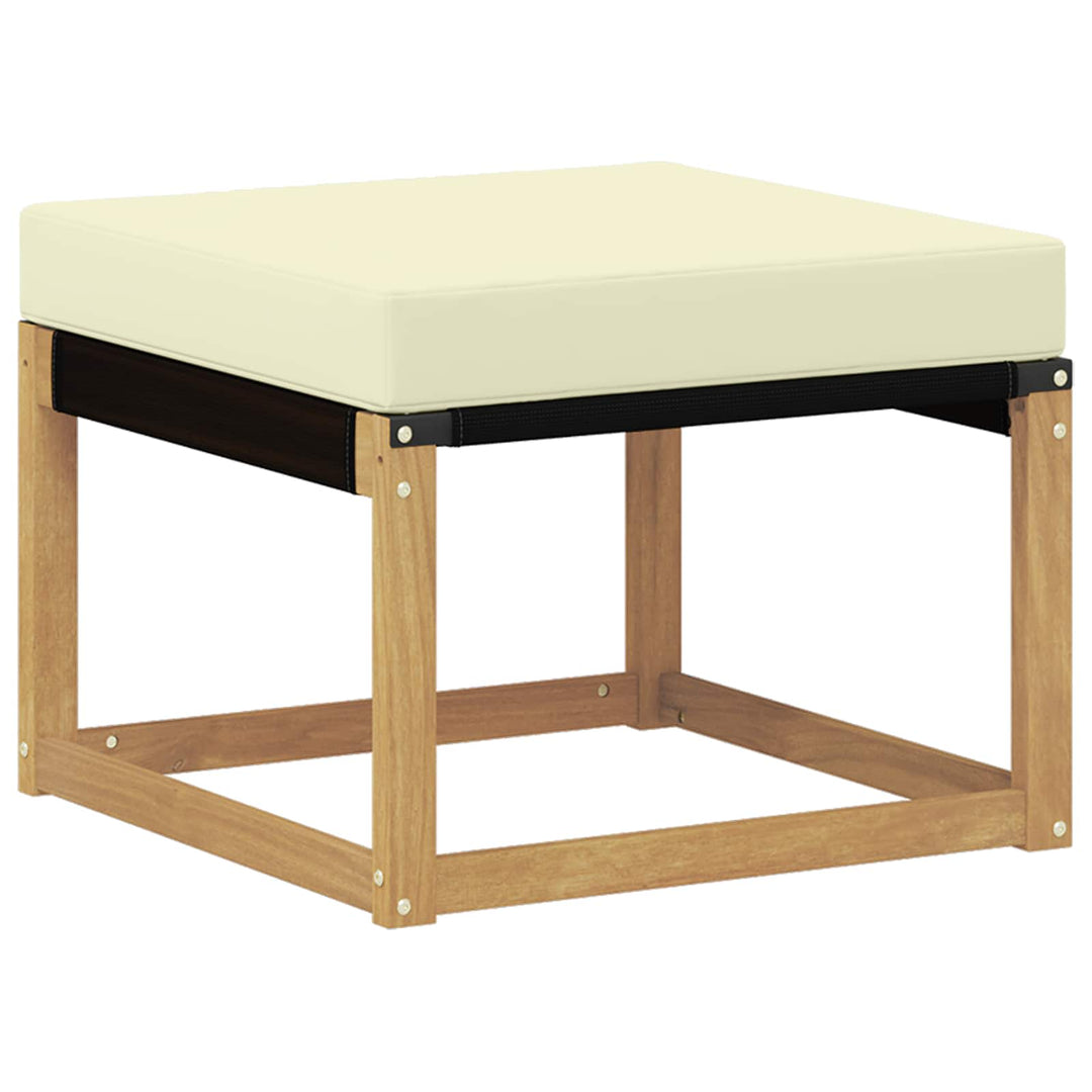 Udendørs sofagruppe 7 stk. Hvid og cremefarvet