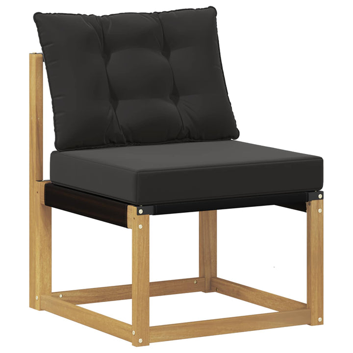 Udendørs sofagruppe 6 stk. Hvid og sort