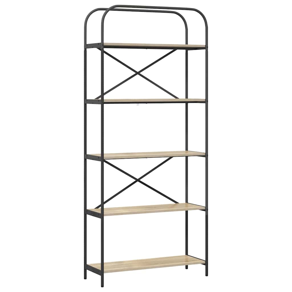 Bogreol Sonoma eg 80 x 30 x 183 cm Konstrueret træ