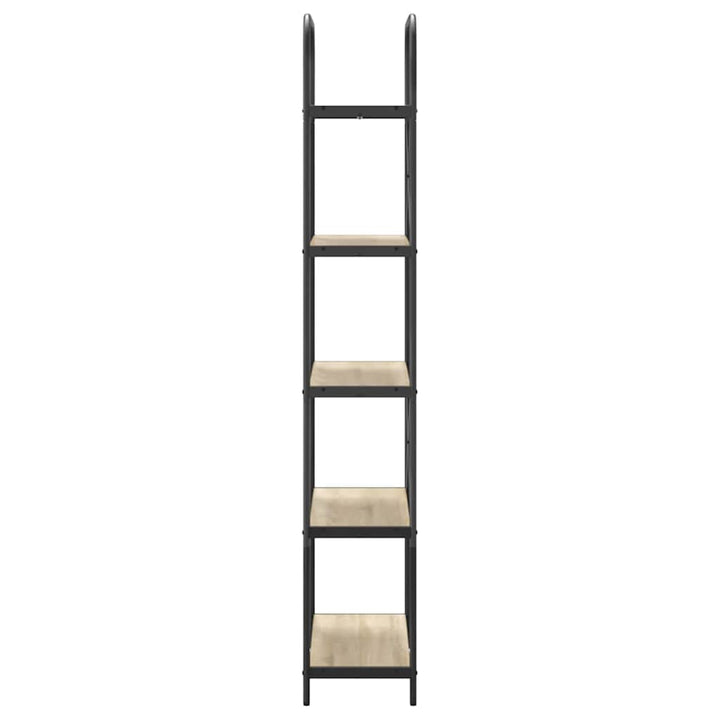 Bogreol 5 niveauer 80 x 30 x 183 cm Konstrueret træ Sonoma eg