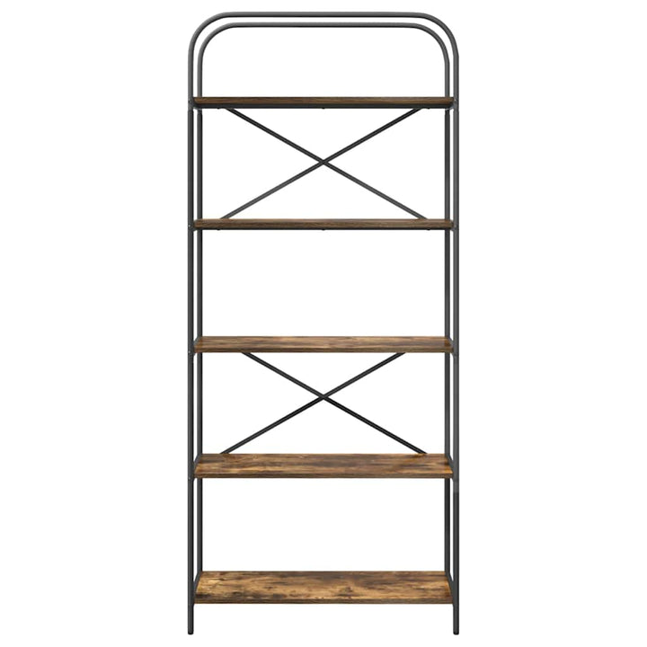 Bogreol Røget eg 80 x 30 x 183 cm Konstrueret træ