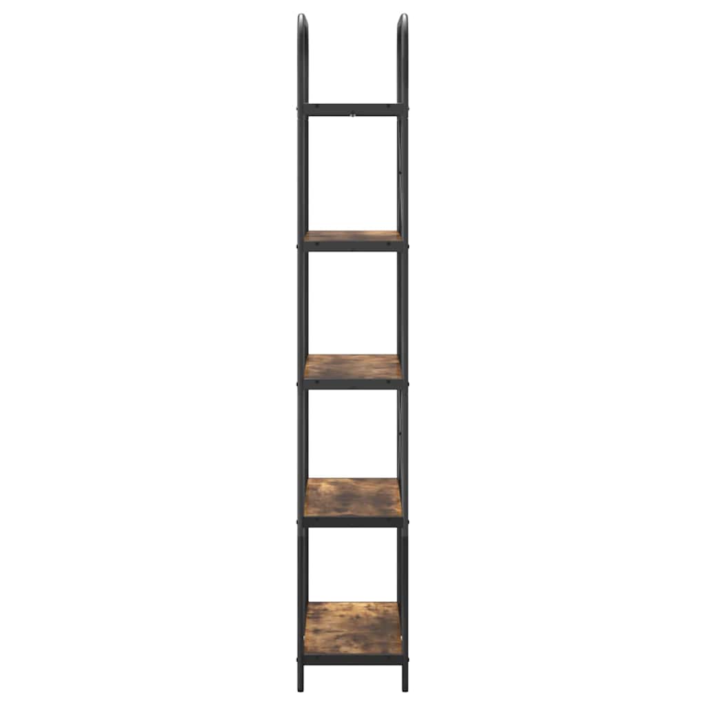 Bogreol Røget eg 80 x 30 x 183 cm Konstrueret træ