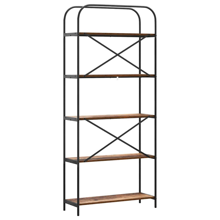 Bogreol Gammelt træ 80 x 30 x 183 cm Konstrueret træ