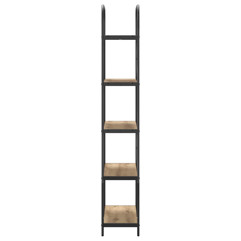 Bogreol Artisan Egetræ 80 x 30 x 183 cm Konstrueret træ