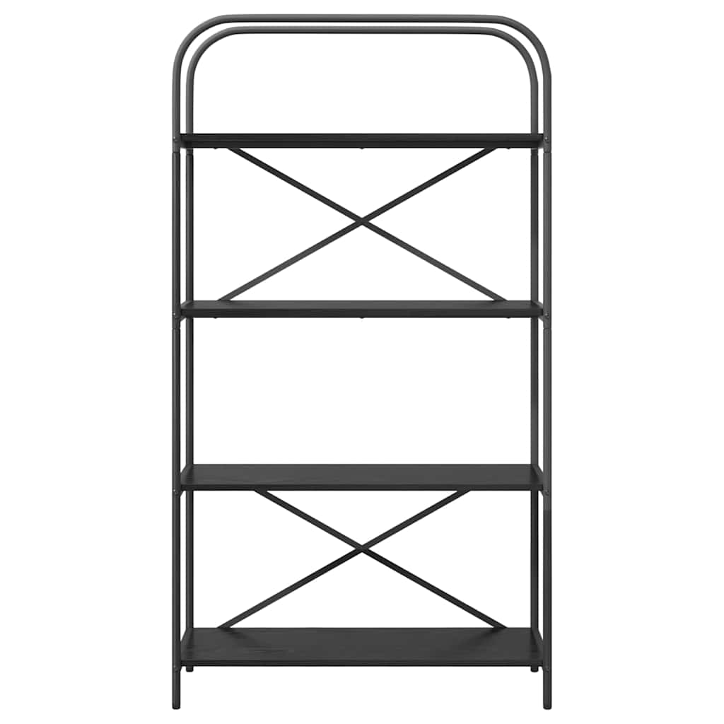 Bogreol Sort eg 80 x 30 x 146 cm Konstrueret træ