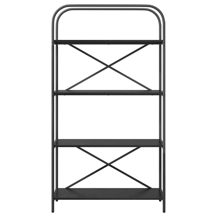 Bogreol Sort eg 80 x 30 x 146 cm Konstrueret træ