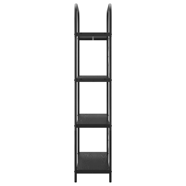 Bogreol Sort eg 80 x 30 x 146 cm Konstrueret træ