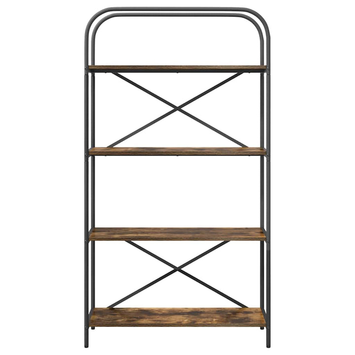 Bogreol Røget eg 80 x 30 x 146 cm Konstrueret træ