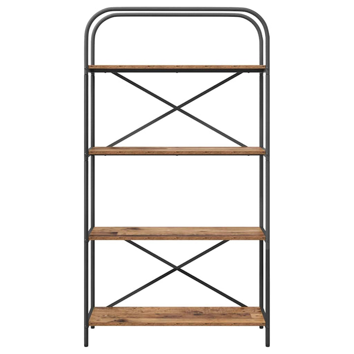 Bogreol Gammelt træ 80 x 30 x 146 cm Konstrueret træ