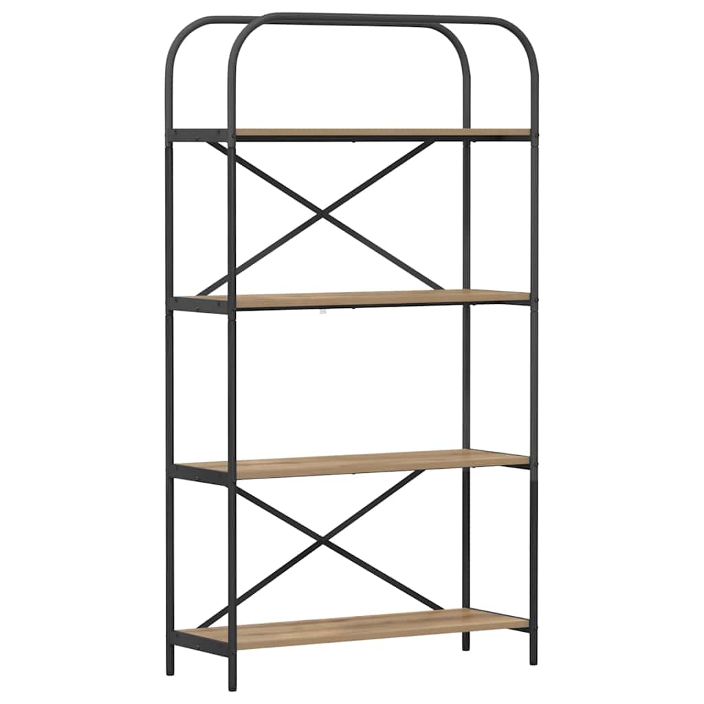 Bogreol Artisan Egetræ 80 x 30 x 146 cm Konstrueret træ