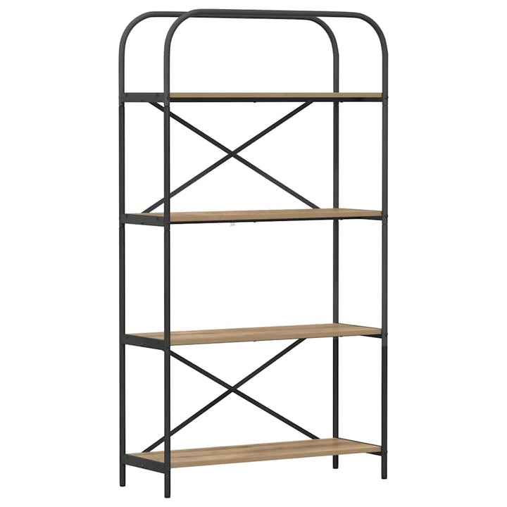 Bogreol Artisan Egetræ 80 x 30 x 146 cm Konstrueret træ